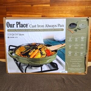 Our Place Cast Iron Always Pan Sage